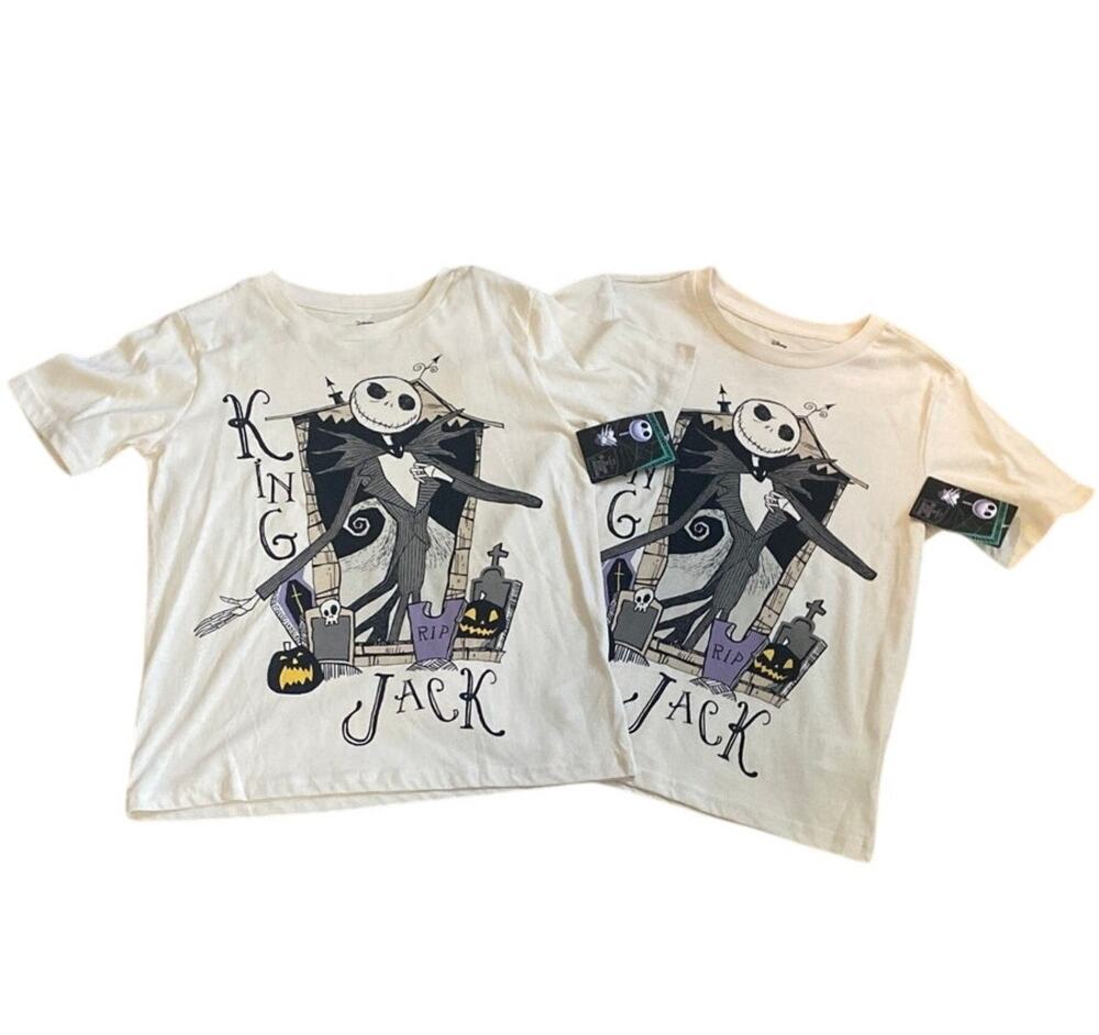 NWT Disney The Nightmare Before Christmas King Jack T-Shirt Bundle Size 8